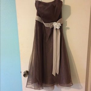 Alfred Angelo strapless dress.