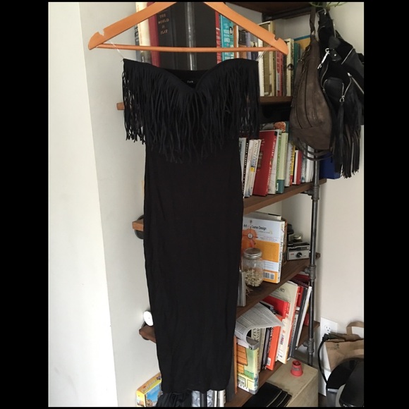 Sweetheart Fringe Bodycon Dress