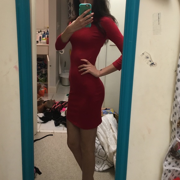 Red sexy dress