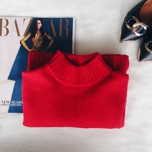 Forever 21 Red Turtleneck Sweater