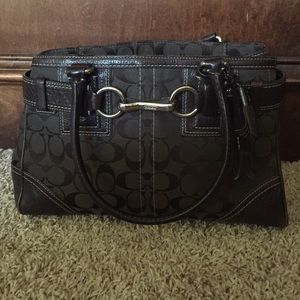 Coach signature handbag