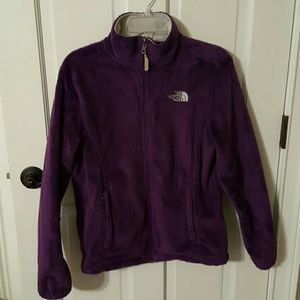 NORTHFACE purple full zip jacket.