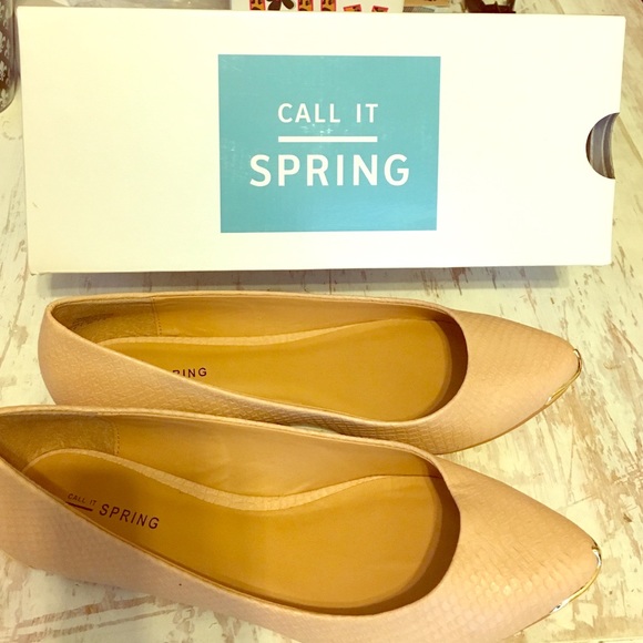 Call It Spring Beige flats