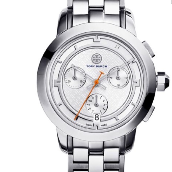 TORY WATCH, STAINLESS STEEL/SILVER CHRONOGRAPH