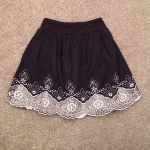 Black and white skirt