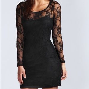 Boohoo Lace Little Black Dress