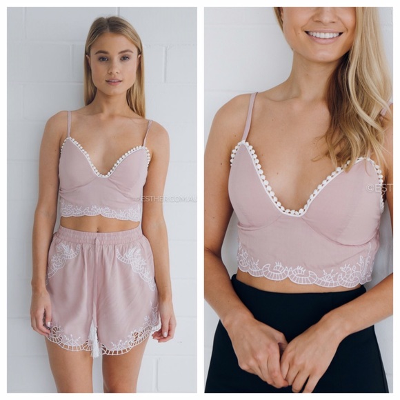 Super Cute Pink Crop Top