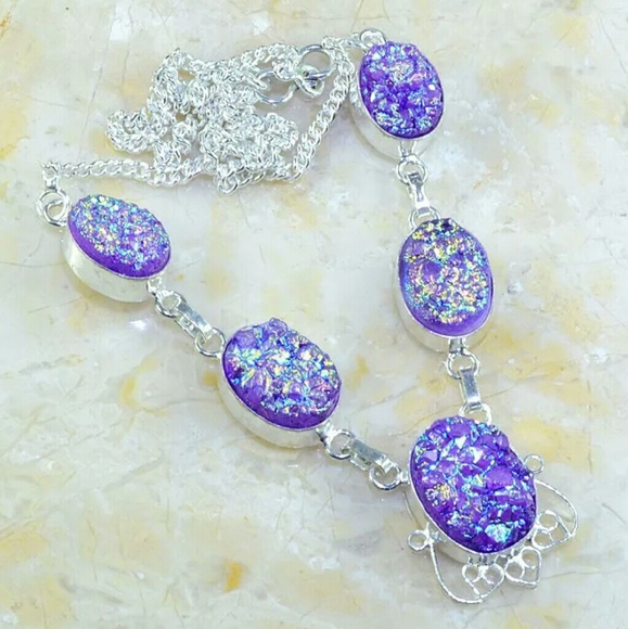 Jewelry - Titanium Druzy Necklace