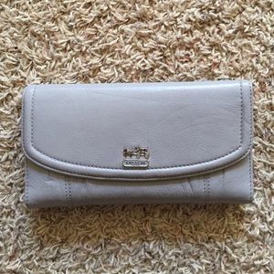 Coach checkbook wallet