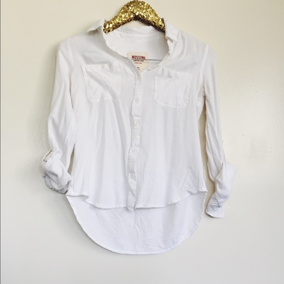 white button up basic