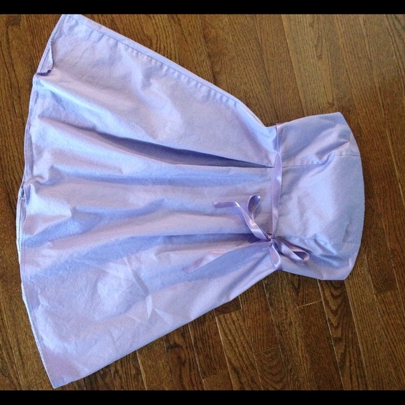 Merona purple strapless dress. W/ sash.