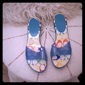 Reduced...Authentic coach sandals size 7