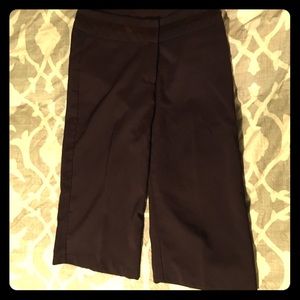 Xtraordinary brown gaucho wide leg dress pants