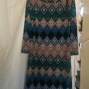 Diamond pattern dress