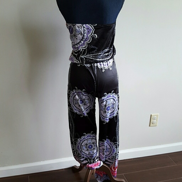 Strapless boho jumpsuit - Picture 4 of 4