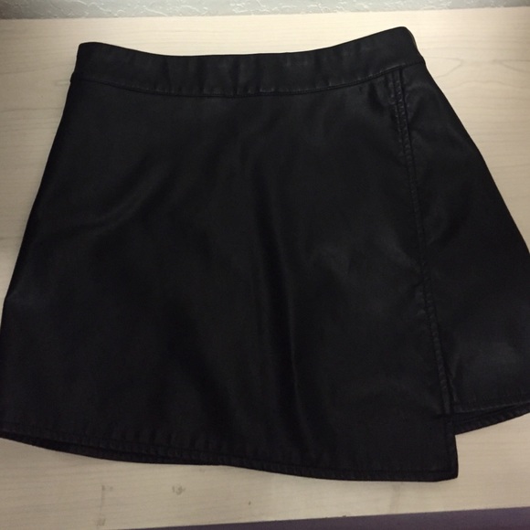 Faux Leather Mini Skirt