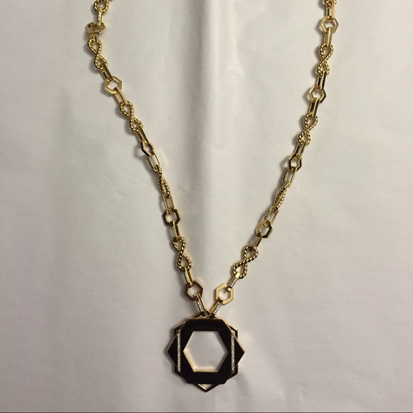 New Rachel Zoe Geo  pendant  necklace