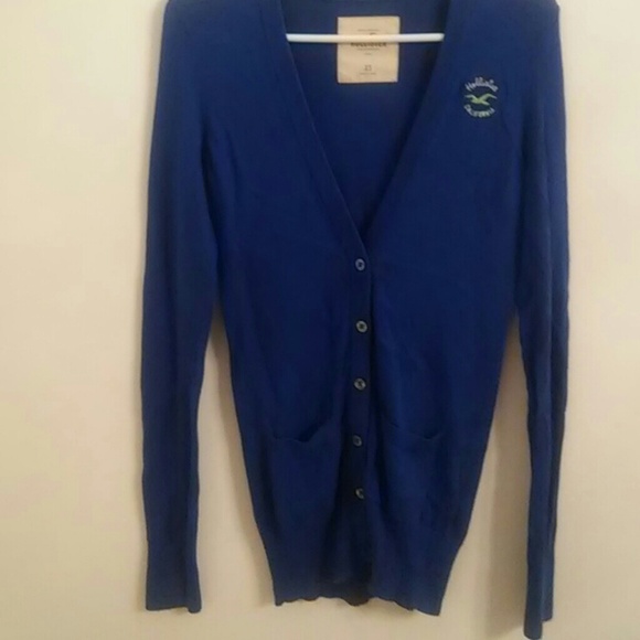 Hollister blue cardigan size xs