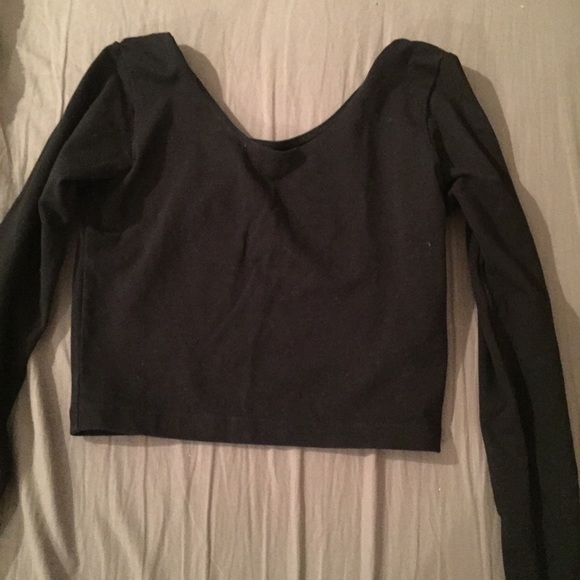 Long sleeve american apparel crop top