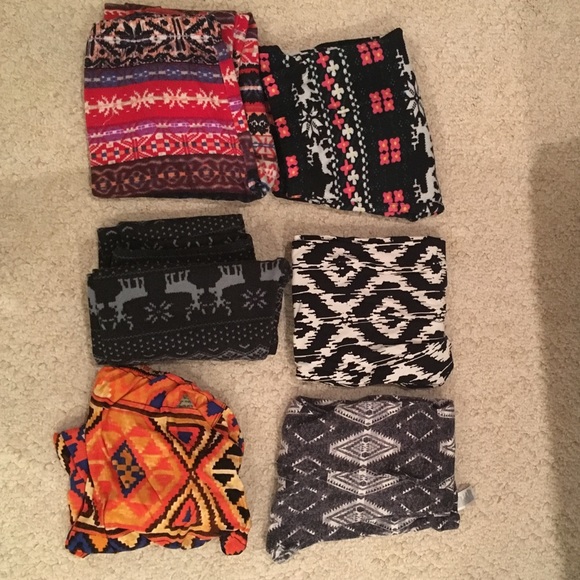 6 pairs of winter leggings
