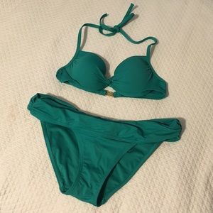 Body by Victoria push up bikini gorgeous green!