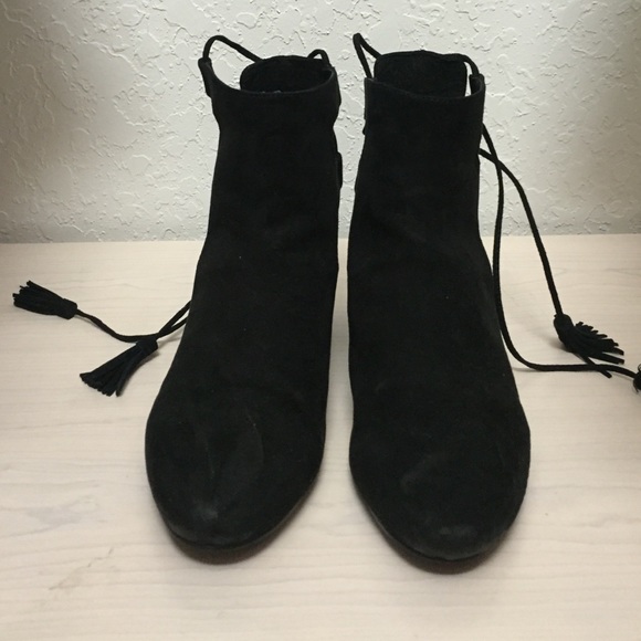 Topshop Suede Black Boots