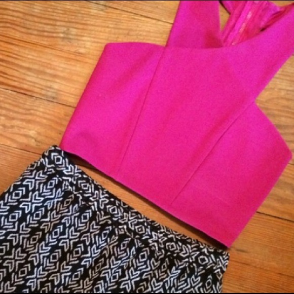 Sunday Sale! Hot Pink Crop Top - Express
