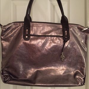 Stella and Dot How Does She Do It pewter bag