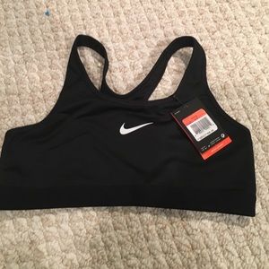Black Nike sports bra