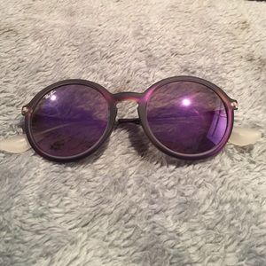Purple reflective Ray Ban Sunglasses
