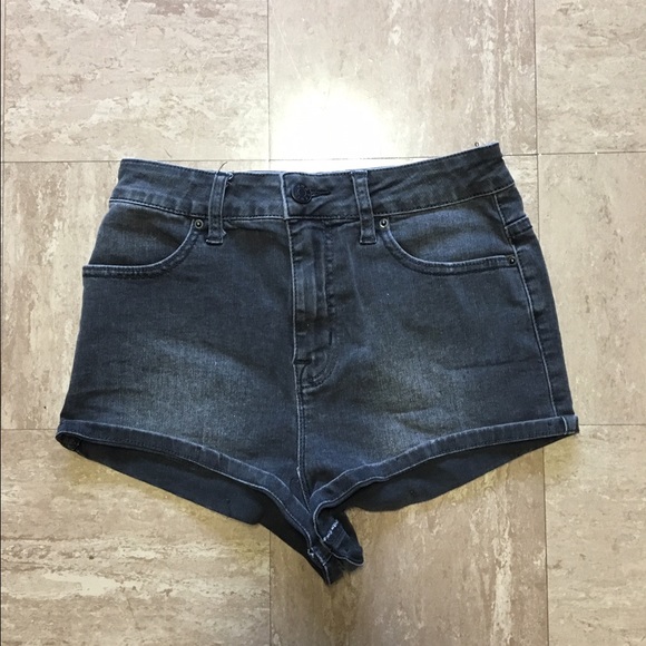 Black high waisted shorts