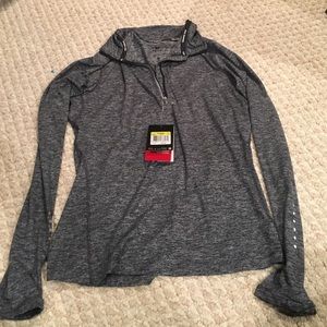 Grey Nike running quarter zip