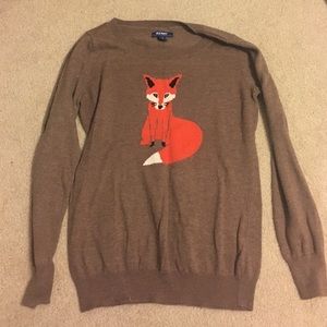 Brown fox long sleeve jumper
