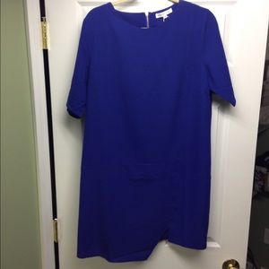 ROYAL BLUE SILK DRESS