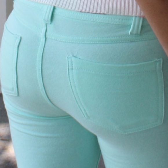 • Mint Jeggings • - Picture 3 of 3