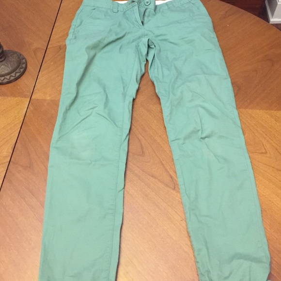 Green chinos