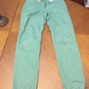 Green chinos