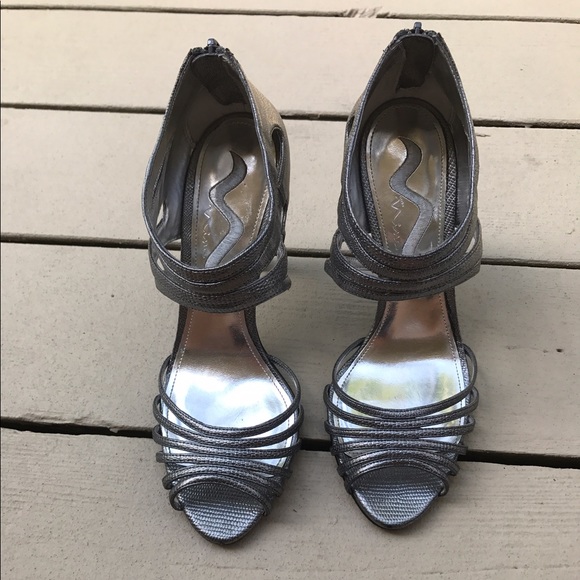 Nina Shoes - Nina Gunmetal Silver High Heel Shoes