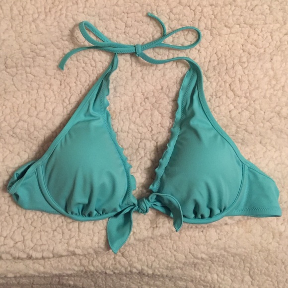 Ruffle bathing suit top