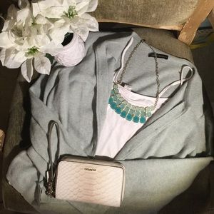 Vintage light teal cardigan