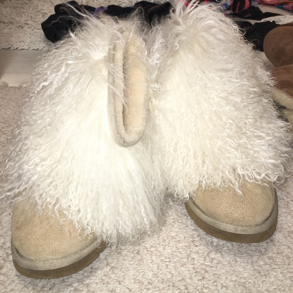 Ugg fuzzy boots