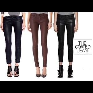 All Saints waxed jeans