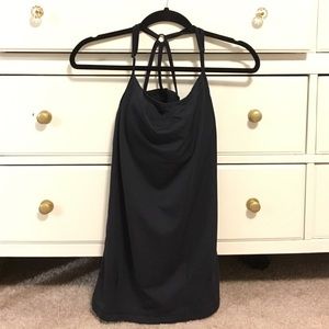 Navy work out tank with built in bra!