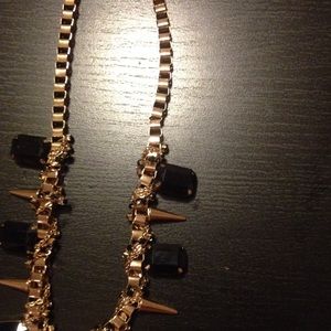 Gold spiky necklace