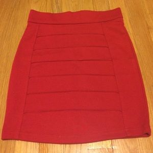 Red Mini Skirt