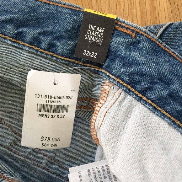 A & F Classic Men's Straight Leg Jeans_4