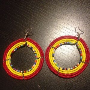 African glass hoops