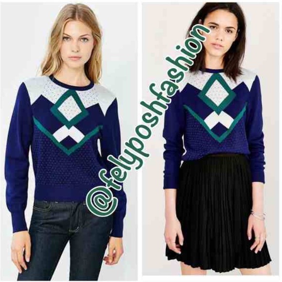 Urban Outfitter Cooperative Jessie Pattern Sweater