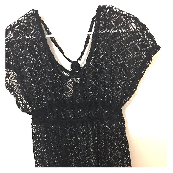 Beautiful crochet  bathing suit cover up!