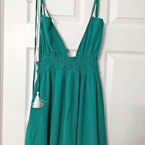 Stunning jade tie back fully lined maxi dress 👠 - Picture 4 of 4